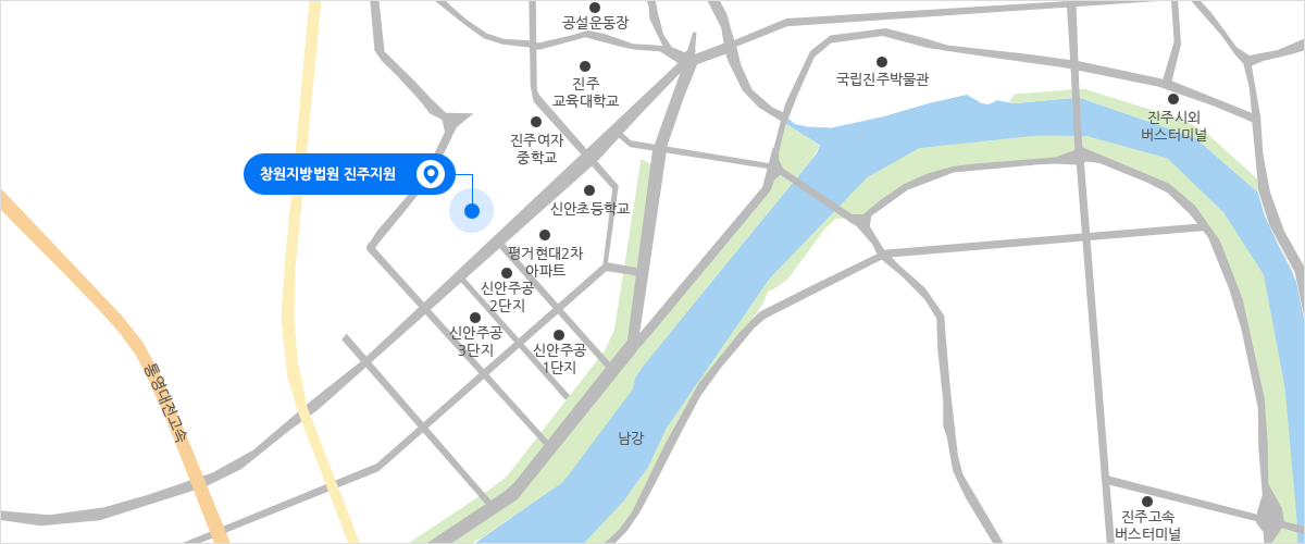 창원지방법원 진주지원 약도